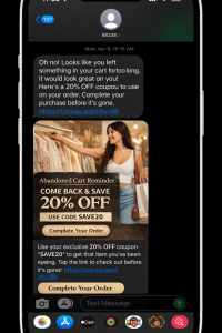 購物車未完成提醒 MMS 行銷活動