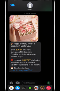 生日或特別日子祝福 MMS 行銷活動