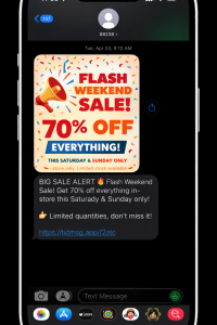 活動或重要公告 MMS 行銷活動