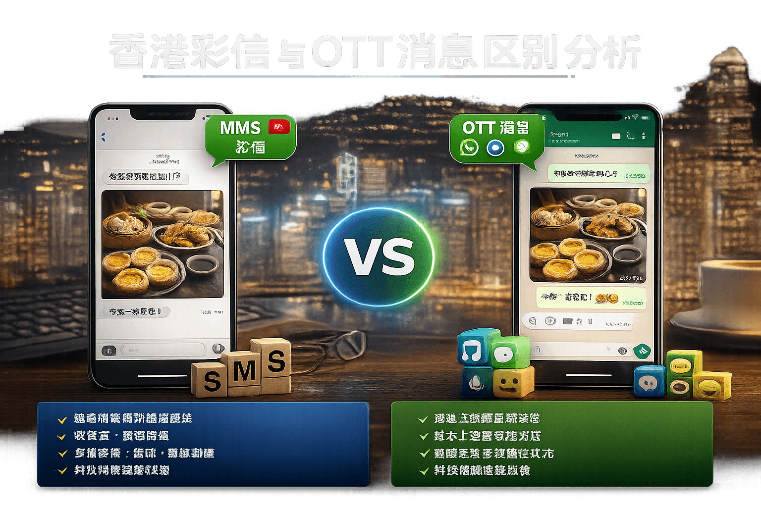 香港彩信 与 OTT 消息 区别 分析